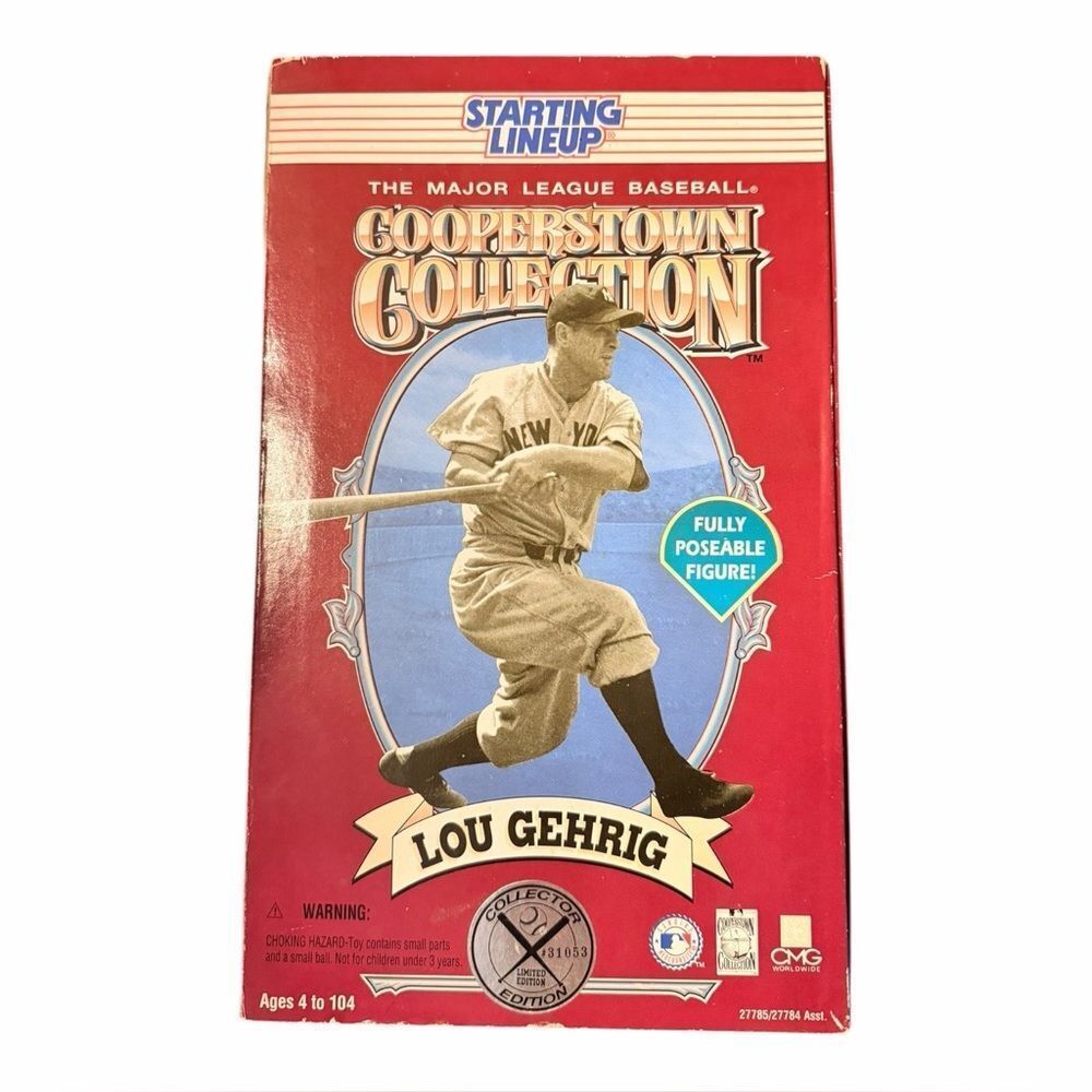 MLB Cooperstown Collection Lou Gehrig Figure 1996 Starting Lineup 27785 NRFB
